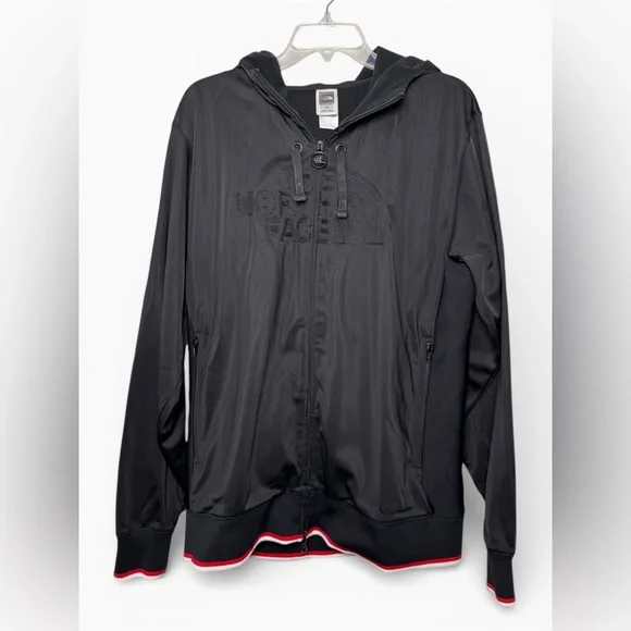 The North Face Men’s Medium Full Zip Hoodie Jacket Black Fleece Lined - Picture 5 of 16